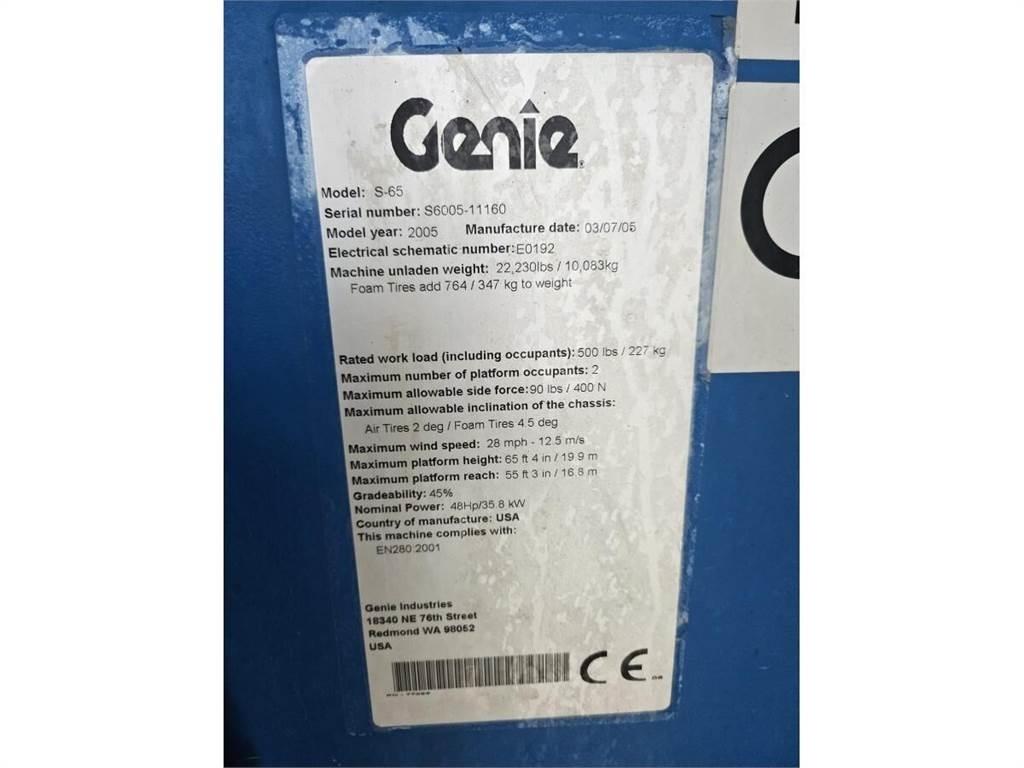 Genie S-65 Teleskopické plošiny