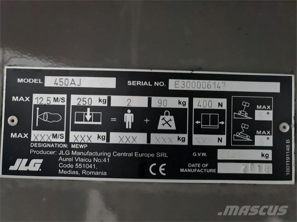 JLG 450AJ Kloubové plošiny