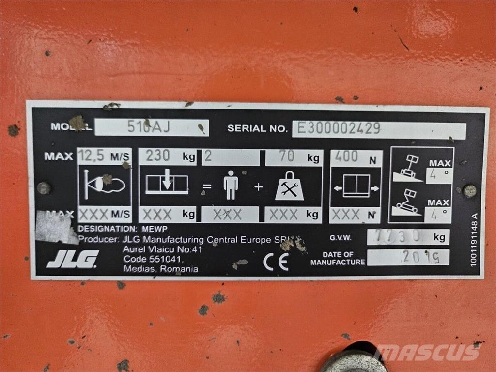JLG 510AJ Kloubové plošiny