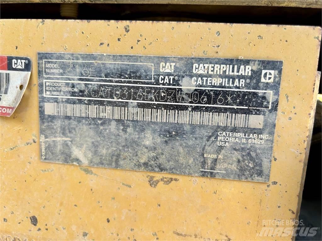 CAT 316EL Pásová rýpadla