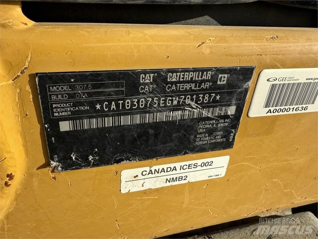 CAT 307.5 Pásová rýpadla