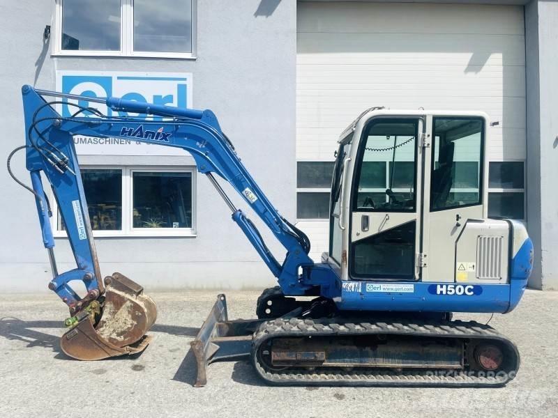 Hanix H50C Mini rýpadla < 7t