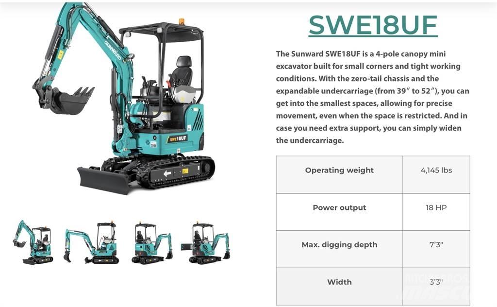 Sunward SWE18 Pásová rýpadla