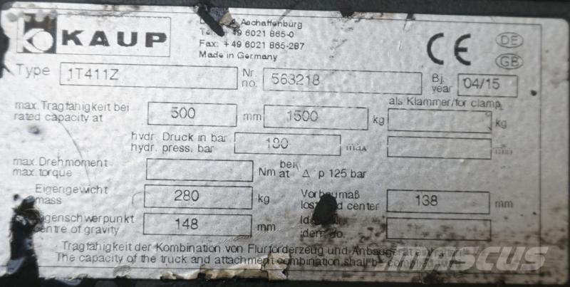 Kaup 1T411Z Další příslušenství a komponenty