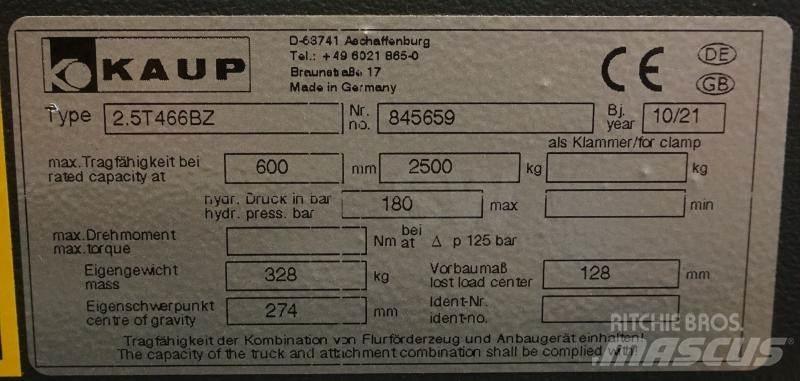 Kaup 2,5T466BZ Další příslušenství a komponenty