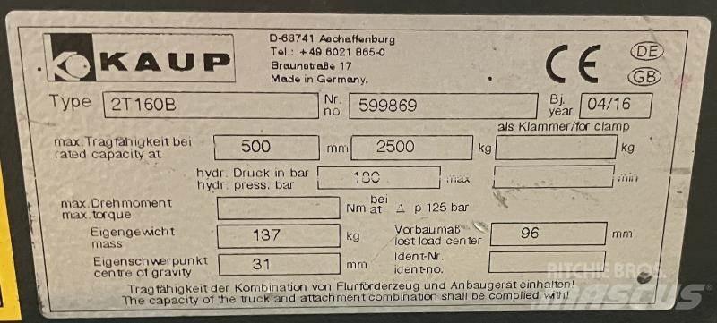 Kaup 2T160B Další příslušenství a komponenty