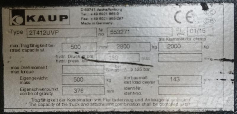Kaup 2T412UVP Další příslušenství a komponenty