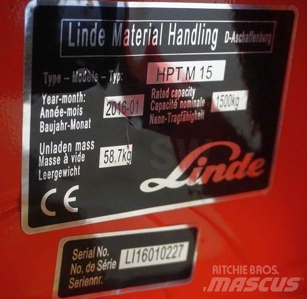 Linde HPT M 15 Ruční paletový vozík