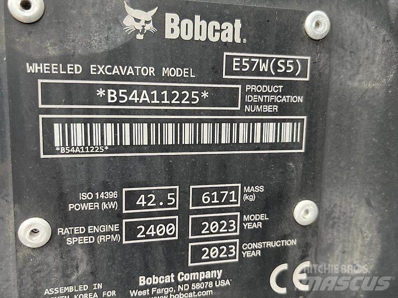 Bobcat E57W Kolová rýpadla