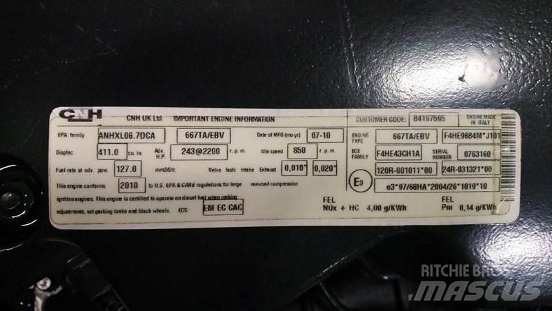 CNH - CASE 667TA Motory
