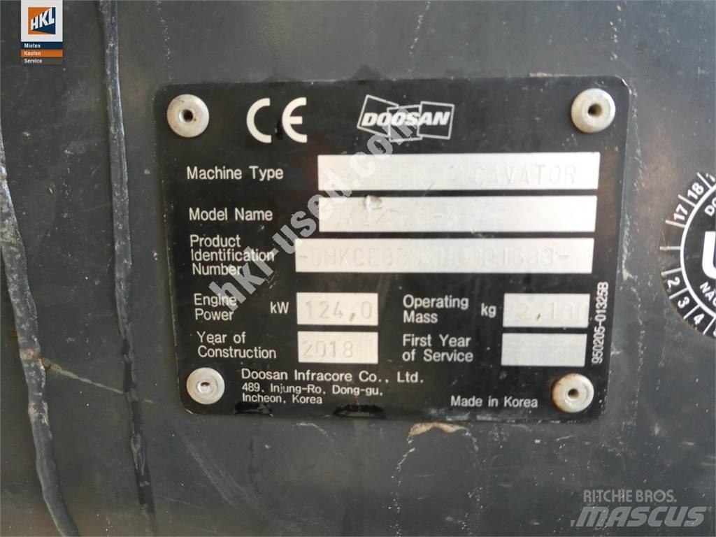 Doosan DX 225 LC-5 Pásová rýpadla