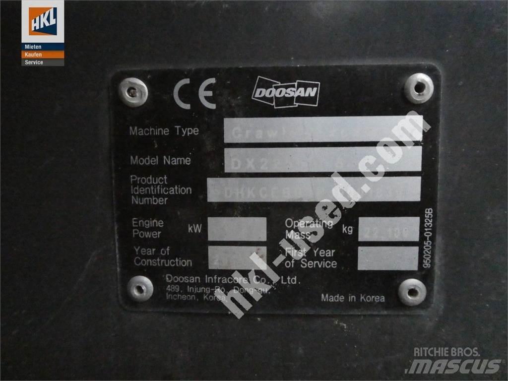 Doosan DX 225 LC-5 Pásová rýpadla