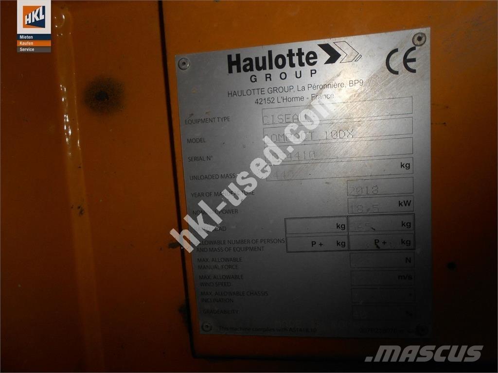 Haulotte COMPACT 10 DX Stavebnictví - ostatní