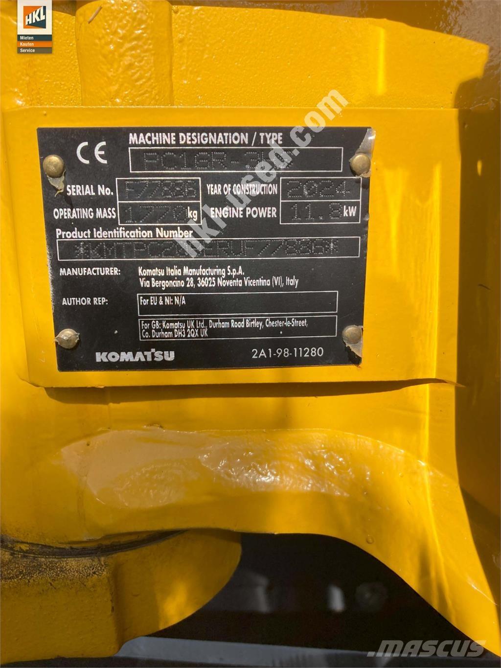 Komatsu PC 16 R-3HS Mini rýpadla < 7t