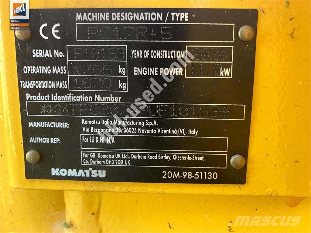 Komatsu PC 17 R-5 Mini rýpadla < 7t