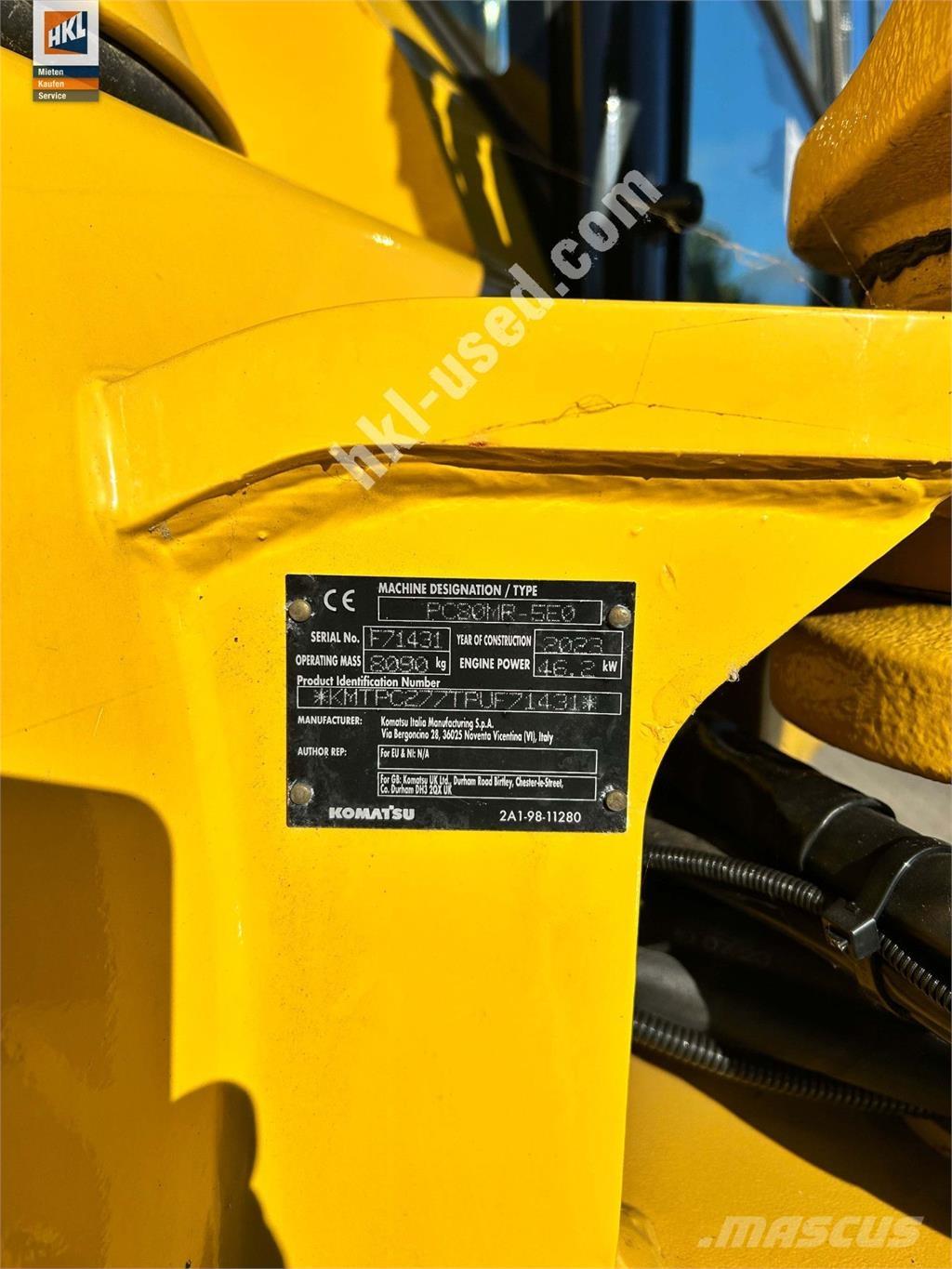 Komatsu PC 80 MR-5 Mini rýpadla < 7t