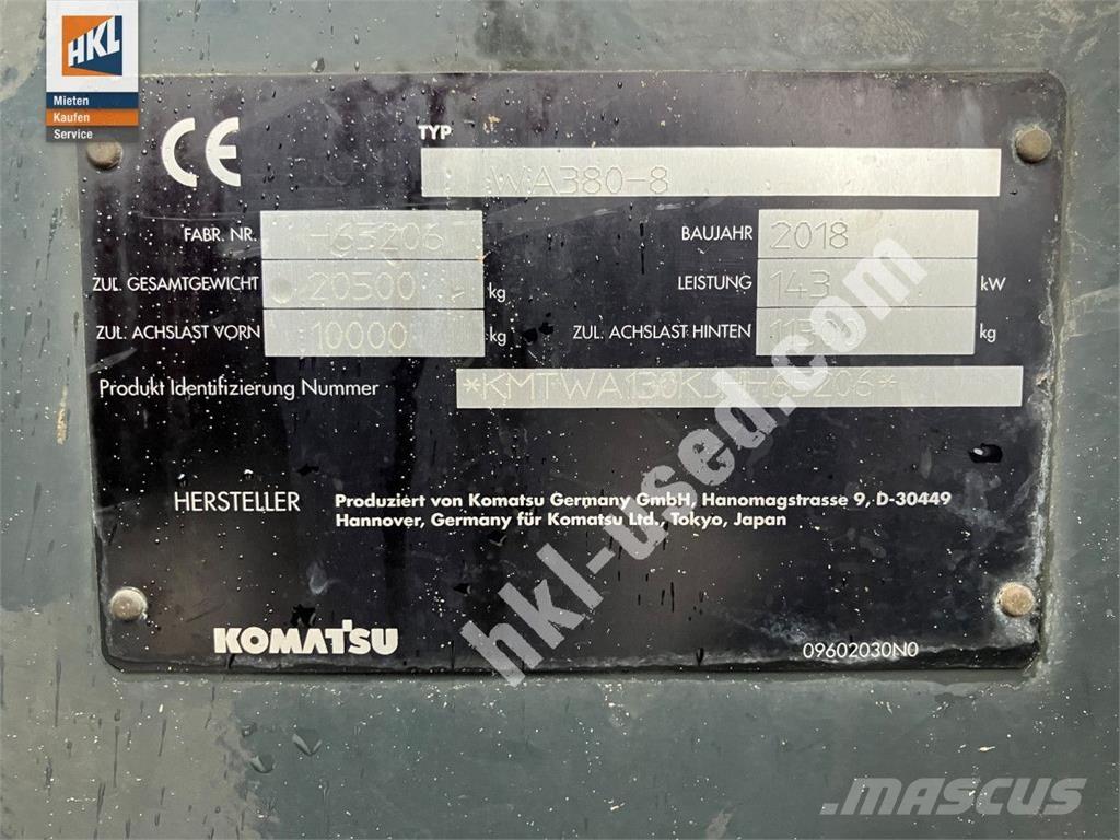 Komatsu WA 380-8 Kolové nakladače