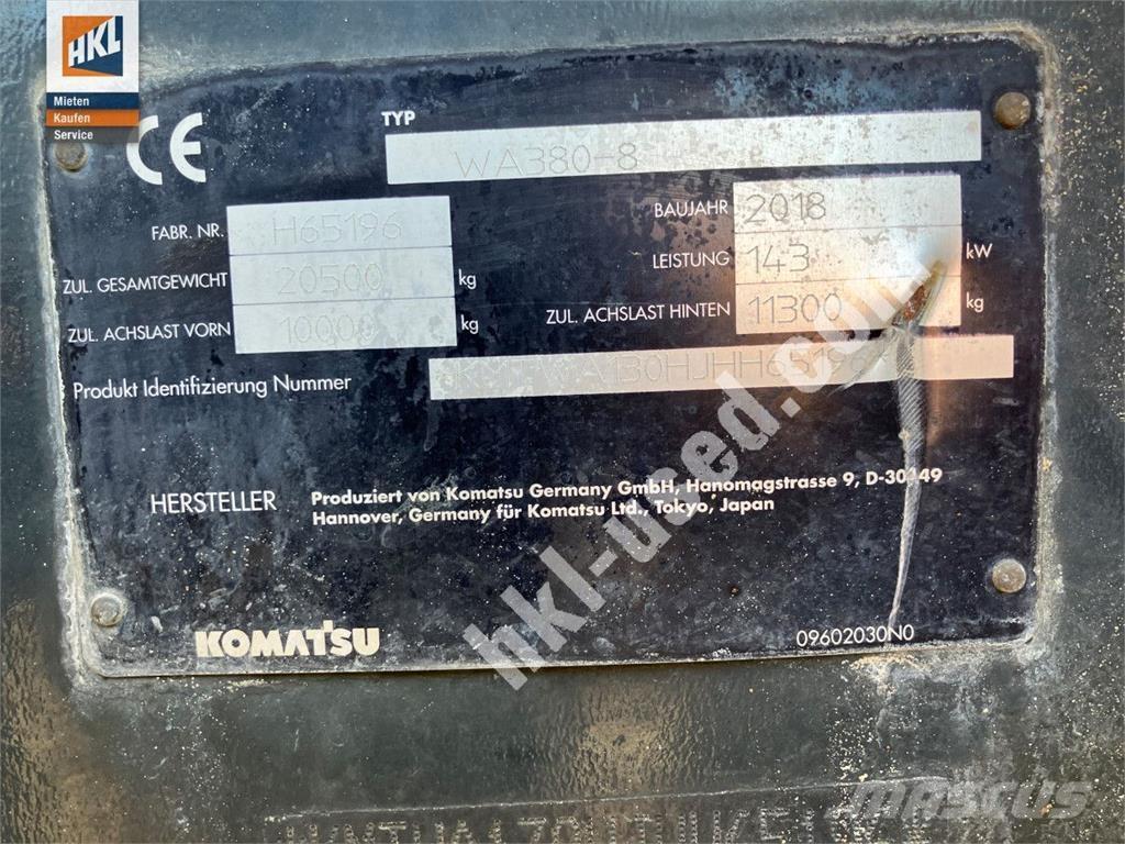 Komatsu WA 380-8 Kolové nakladače