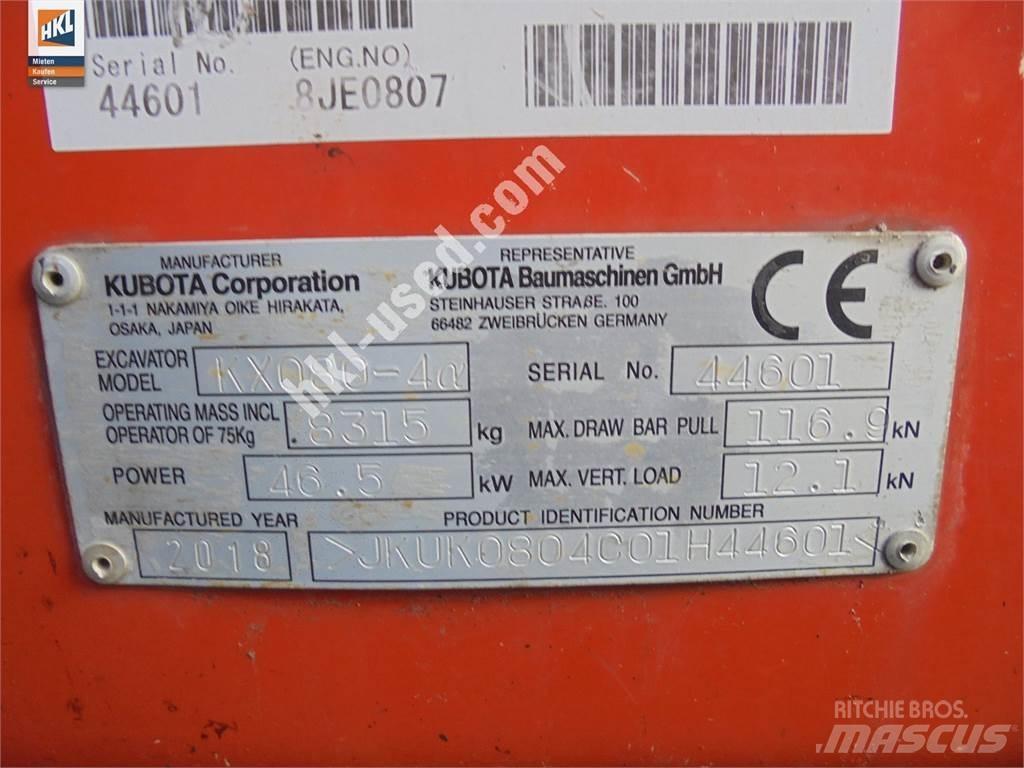 Kubota KX 080-4 Mini rýpadla < 7t