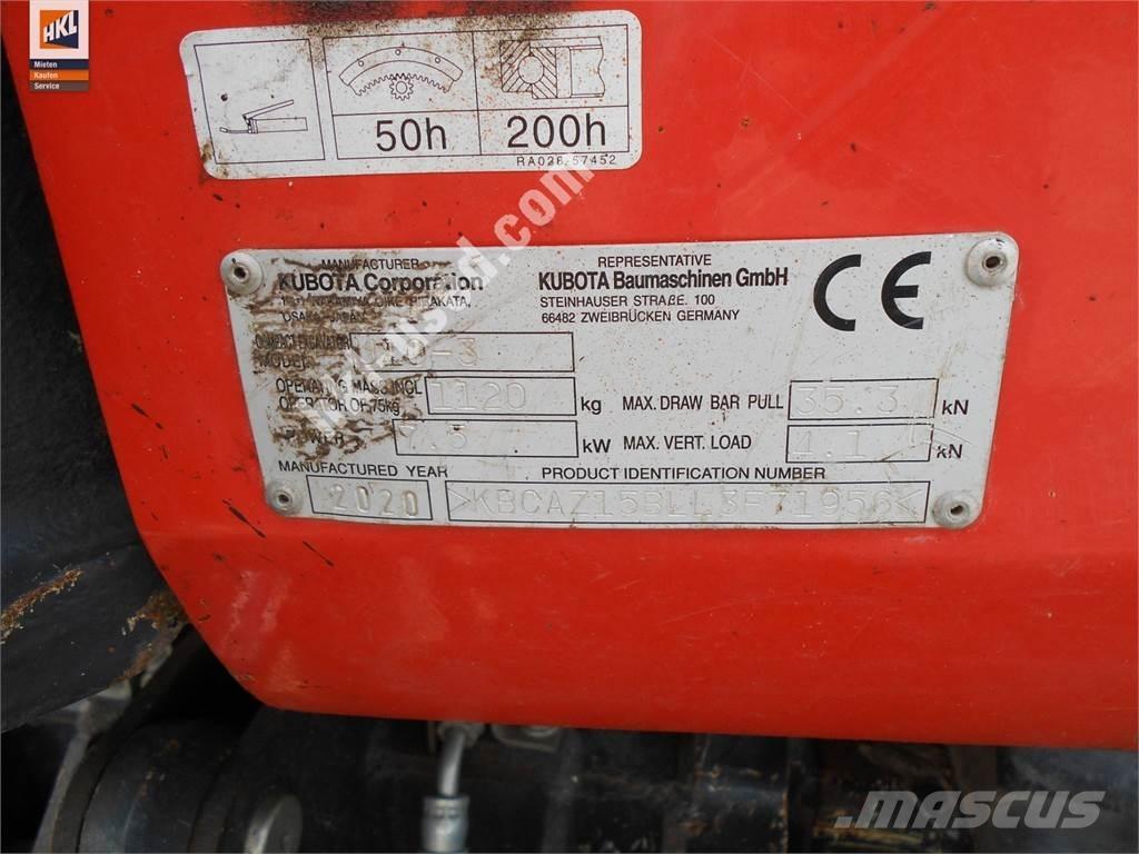 Kubota U 10-3 Mini rýpadla < 7t