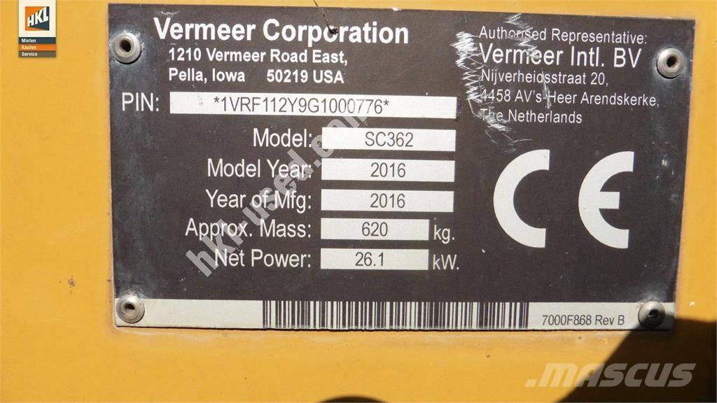 Vermeer SC 362 Stavebnictví - ostatní