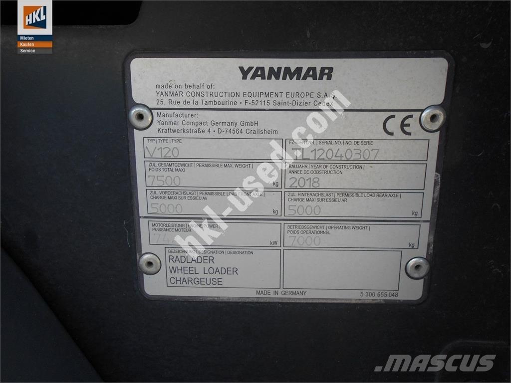 Yanmar V 120 Kolové nakladače