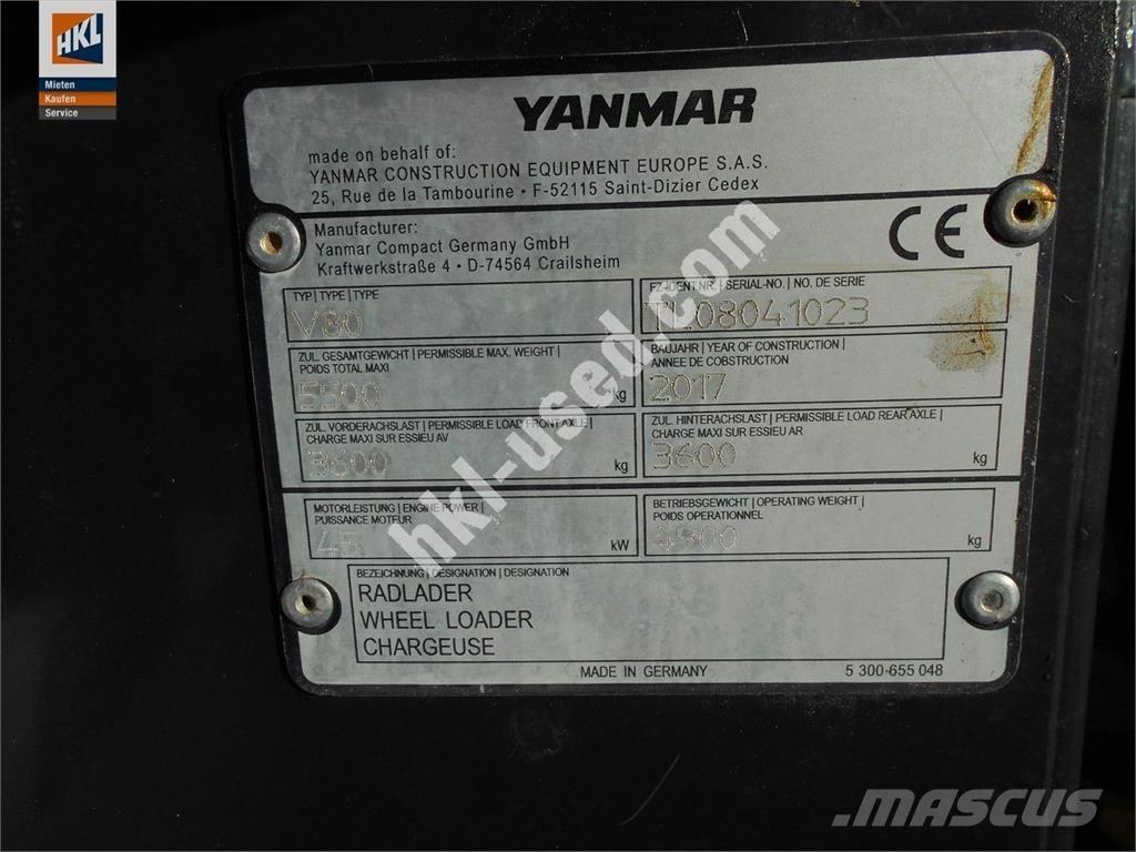 Yanmar V 80 Kolové nakladače