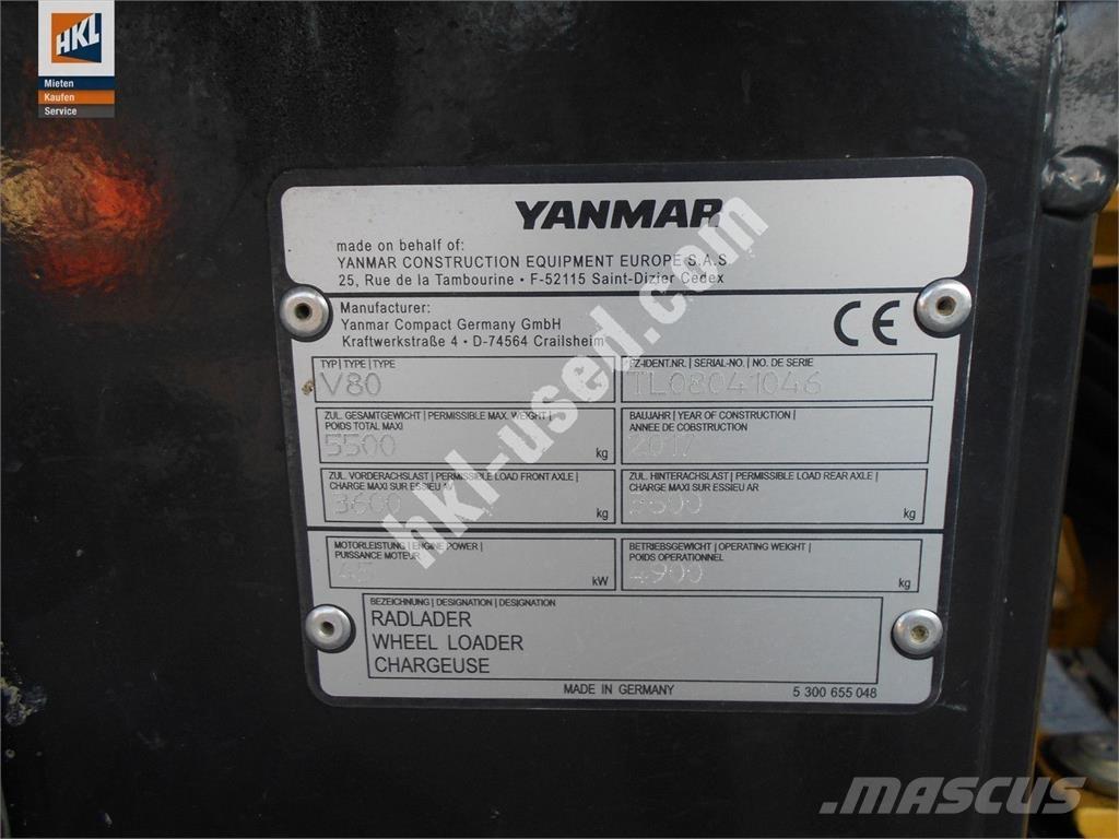 Yanmar V 80 Kolové nakladače