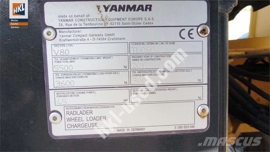 Yanmar V 80 Kolové nakladače