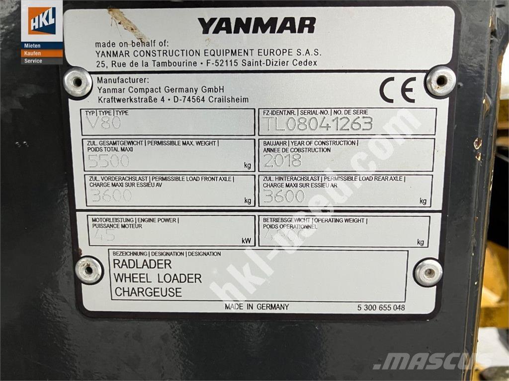 Yanmar V 80 Kolové nakladače