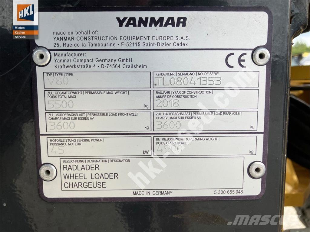 Yanmar V 80 Kolové nakladače