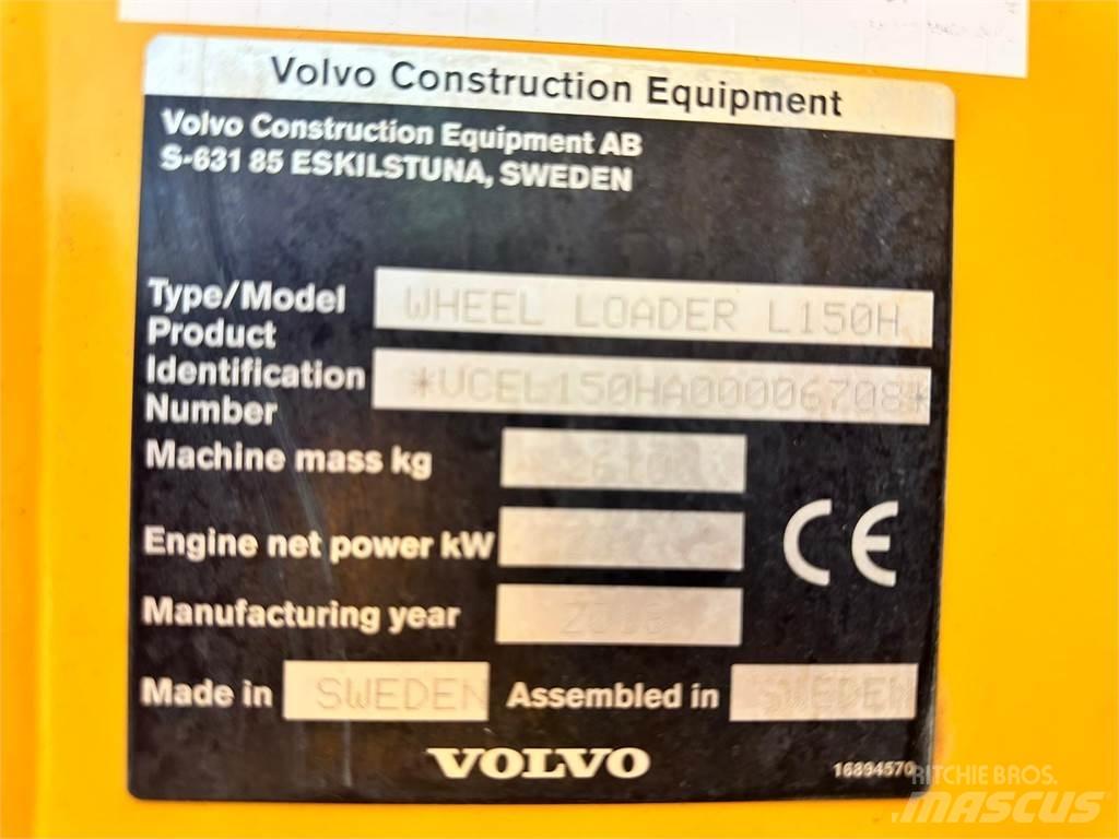  2018 Volvo L150H Kolové nakladače