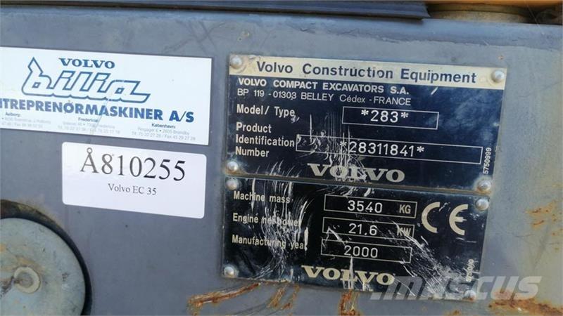 Volvo EC35 Mini rýpadla < 7t