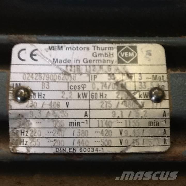  2,2 kW VEM E-Motor Motory