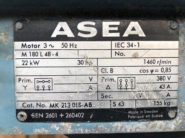  22 kW Asea M180 L48-4 Motory