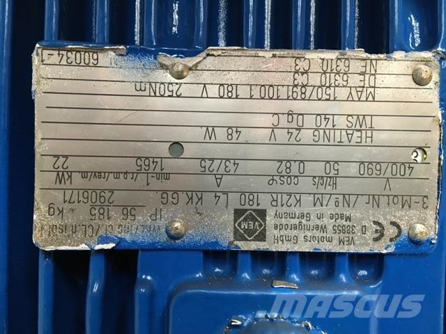  22 kw Gearmotor Motory