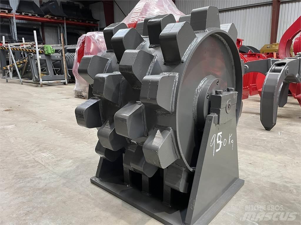  570 mm kompaktorhjul Pneumatikové válce