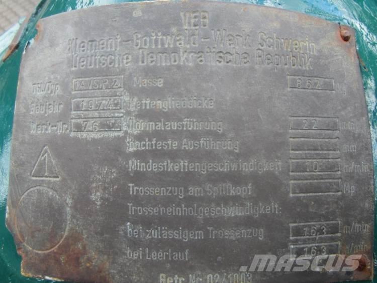  Capstan spil VEB 1AVSP2 Navijáky, kladkostroje a stavební výtahy
