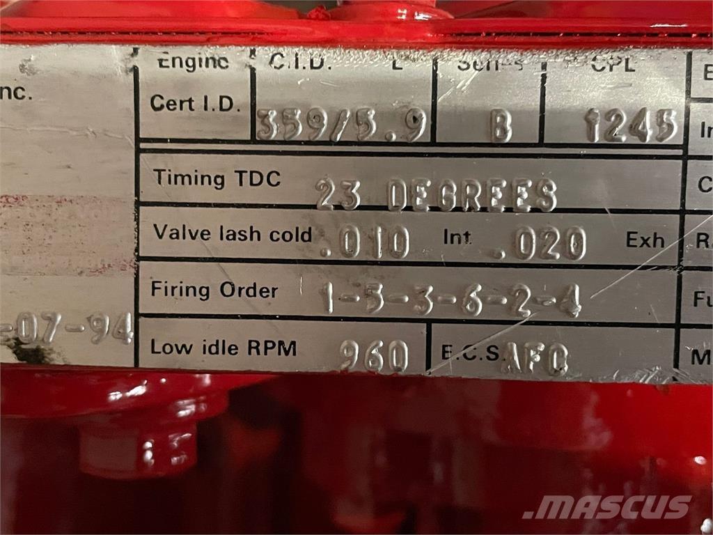 Cummins 6BT5,9-C motor Motory