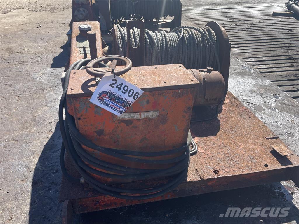  El-spil med gear og bremse. Navijáky, kladkostroje a stavební výtahy