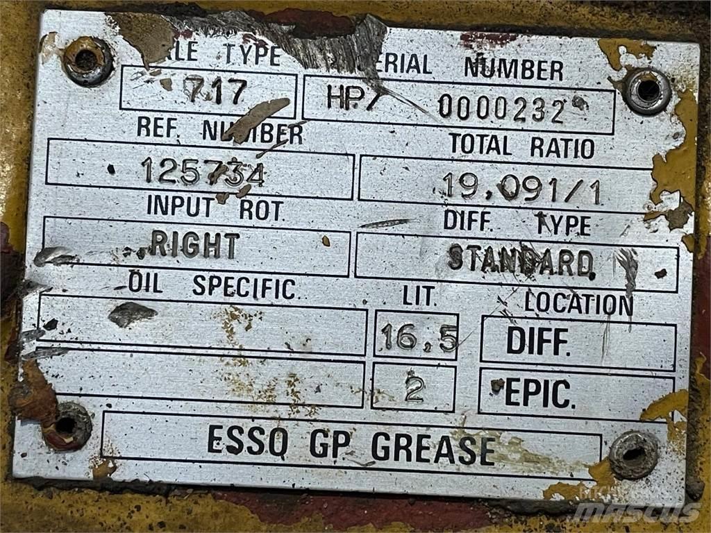  Frontaksel ex. Hydrema 906 Nápravy