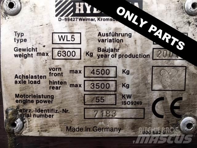 Hydrema WL550B til ophug Kolové nakladače