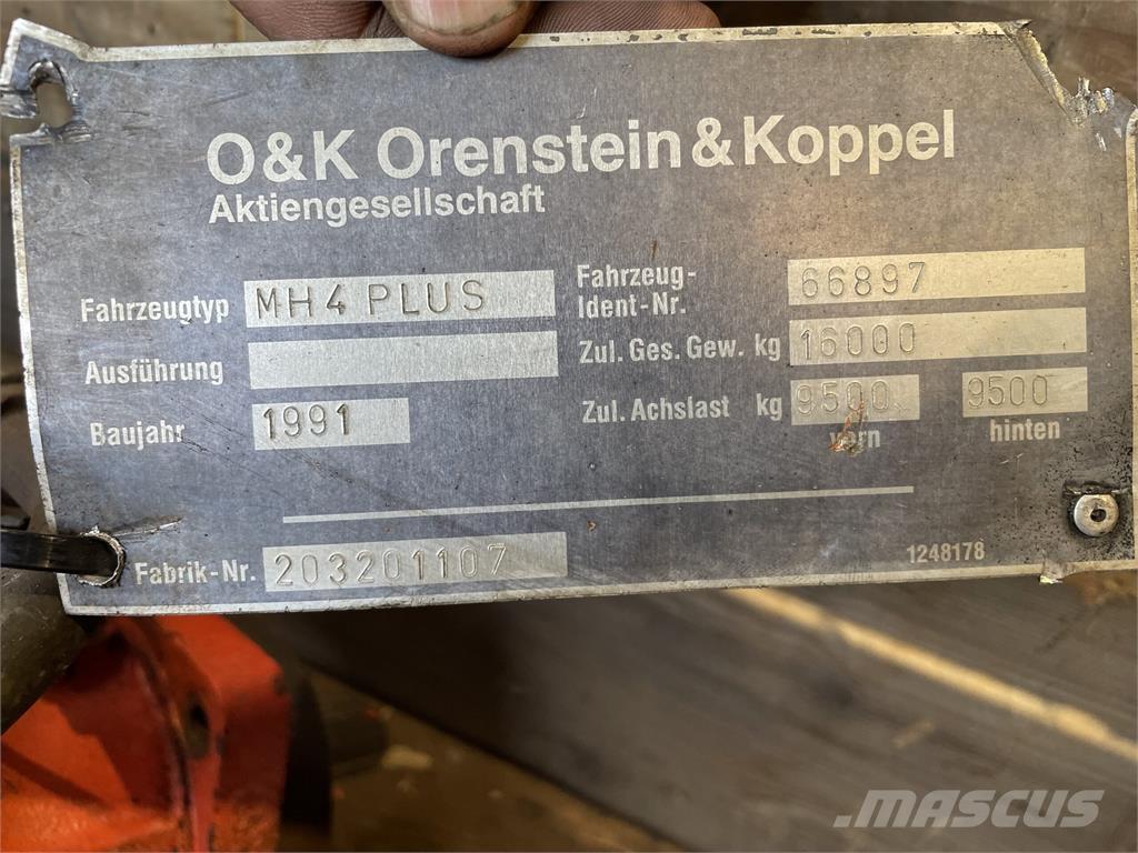 O&K MH4 Plus svirvel Hydraulika