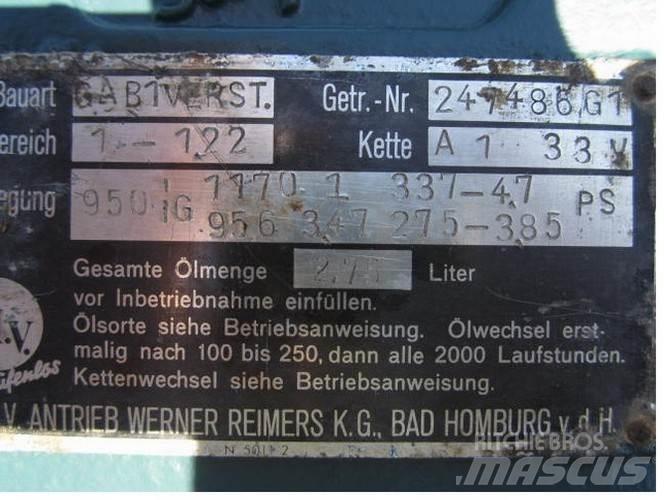  P.I.V. gear Type GA B1VERST Převodovky