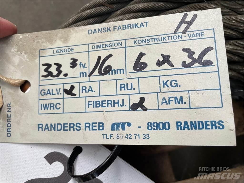  Stålwire Ø16 mm Součásti a zařízení k jeřábům