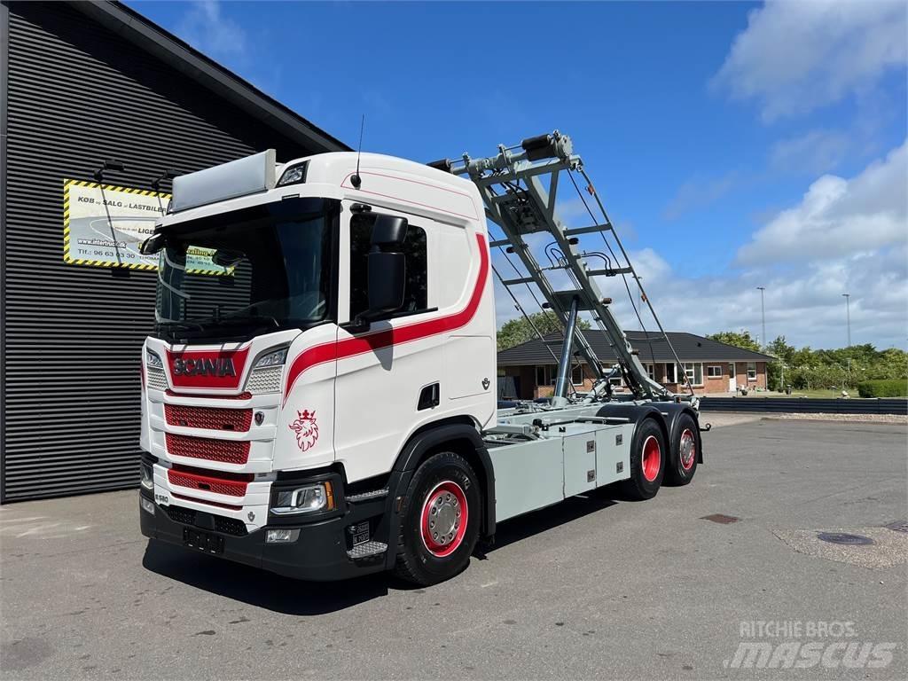 Scania R520 hejs Lanový nosič kontejnerů