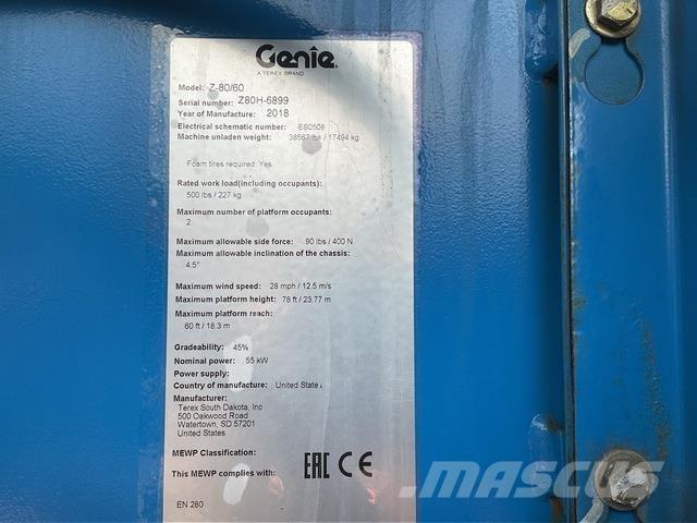 Genie Z80/60 Kloubové plošiny