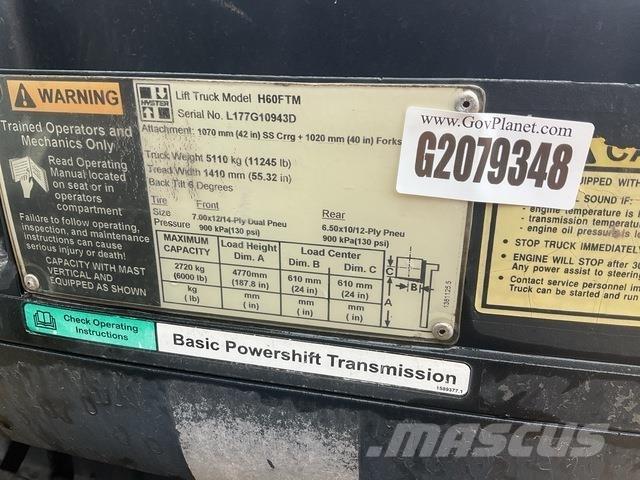 Hyster H60FTM Další