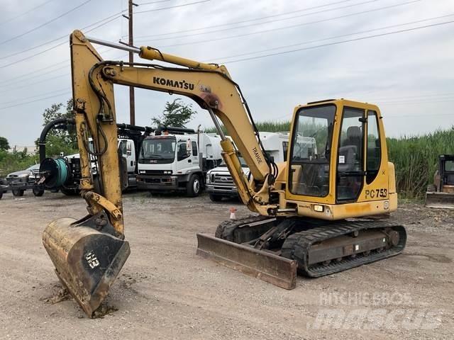 Komatsu PC75R Pásová rýpadla