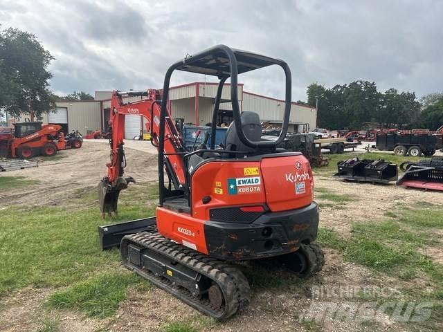 Kubota KX033-4 Pásová rýpadla
